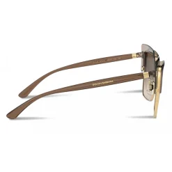 Dolce & Gabbana Eyewear Dolce & Gabbana - Double Line Sunglasses - Brown Gold - Dolce & Gabbana Eyewear - Avvenice