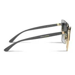 Dolce & Gabbana Eyewear Dolce & Gabbana - Double Line Sunglasses - Grey Gold - Dolce & Gabbana Eyewear - Avvenice^ Sunglasses & Eyewear
