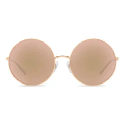 Dolce & Gabbana Eyewear Dolce & Gabbana - Gold Plated Round Sunglasses - Rose Gold Plated - Dolce & Gabbana Eyewear - Avvenice^ Sunglasses & Eyewear