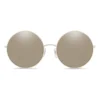 Dolce & Gabbana Eyewear Dolce & Gabbana - Gold Plated Round Sunglasses - Silver Plated - Dolce & Gabbana Eyewear - Avvenice