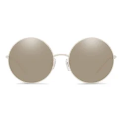 Dolce & Gabbana Eyewear Dolce & Gabbana - Gold Plated Round Sunglasses - Silver Plated - Dolce & Gabbana Eyewear - Avvenice