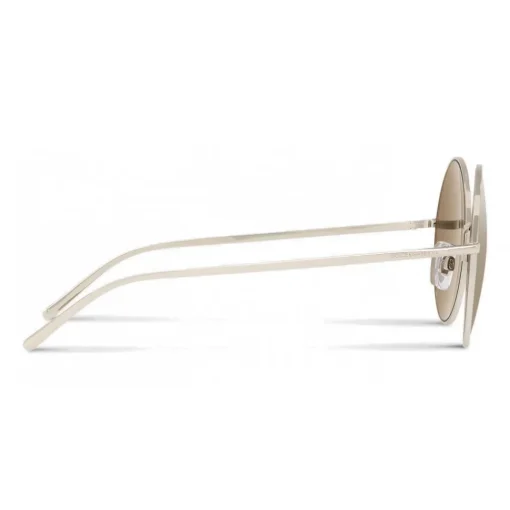 Dolce & Gabbana Eyewear Dolce & Gabbana - Gold Plated Round Sunglasses - Silver Plated - Dolce & Gabbana Eyewear - Avvenice