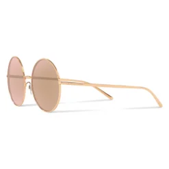 Dolce & Gabbana Eyewear Dolce & Gabbana - Gold Plated Round Sunglasses - Rose Gold Plated - Dolce & Gabbana Eyewear - Avvenice^ Sunglasses & Eyewear