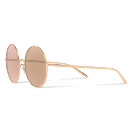 Dolce & Gabbana Eyewear Dolce & Gabbana - Gold Plated Round Sunglasses - Rose Gold Plated - Dolce & Gabbana Eyewear - Avvenice^ Sunglasses & Eyewear