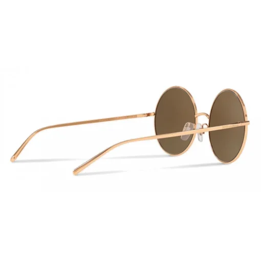 Dolce & Gabbana Eyewear Dolce & Gabbana - Gold Plated Round Sunglasses - Rose Gold Plated - Dolce & Gabbana Eyewear - Avvenice^ Sunglasses & Eyewear