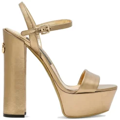 Dolce & Gabbana Dolce & Gabbana - Gold Sandals - Dolce & Gabbana Exclusive Luxury Collection - Avvenice^ Shoes