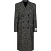 Dolce & Gabbana Dolce & Gabbana - Gray Double Breasted Coat - Dolce & Gabbana Exclusive Luxury Collection - Avvenice^ Jackets