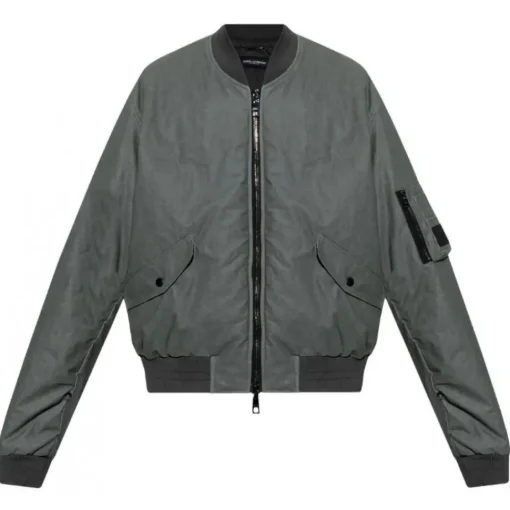 Dolce & Gabbana Dolce & Gabbana - Grey Bomber Jacket - Dolce & Gabbana Exclusive Luxury Collection - Avvenice^ Jackets