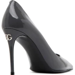 Dolce & Gabbana Dolce & Gabbana - Grey Calf Leather Pointed Toe Pumps - Dolce & Gabbana Exclusive Luxury Collection - Avvenice