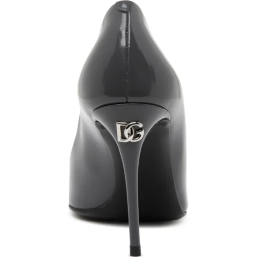 Dolce & Gabbana Dolce & Gabbana - Grey Calf Leather Pointed Toe Pumps - Dolce & Gabbana Exclusive Luxury Collection - Avvenice