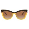 Dolce & Gabbana Eyewear Dolce & Gabbana - Half Print Sunglasses - Havana Orange - Dolce & Gabbana Eyewear - Avvenice^ Sunglasses & Eyewear
