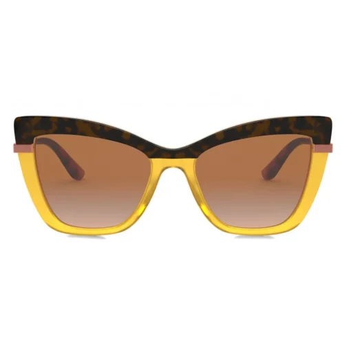 Dolce & Gabbana Eyewear Dolce & Gabbana - Half Print Sunglasses - Havana Orange - Dolce & Gabbana Eyewear - Avvenice^ Sunglasses & Eyewear