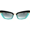 Dolce & Gabbana Eyewear Dolce & Gabbana - Half Print Sunglasses - Havana Turquoise - Dolce & Gabbana Eyewear - Avvenice^ Sunglasses & Eyewear