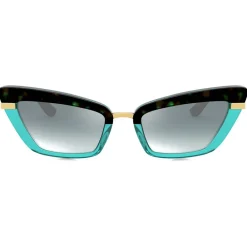 Dolce & Gabbana Eyewear Dolce & Gabbana - Half Print Sunglasses - Havana Turquoise - Dolce & Gabbana Eyewear - Avvenice^ Sunglasses & Eyewear