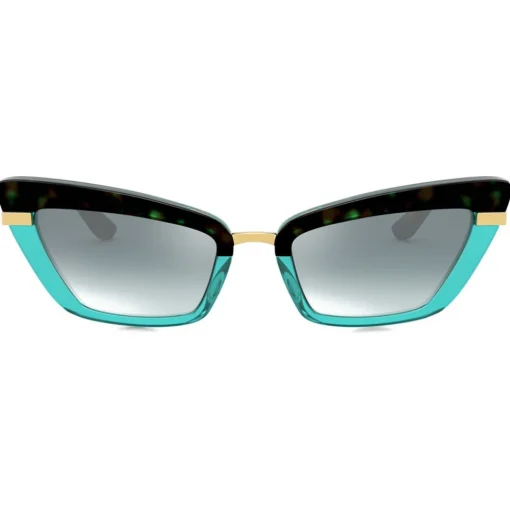 Dolce & Gabbana Eyewear Dolce & Gabbana - Half Print Sunglasses - Havana Turquoise - Dolce & Gabbana Eyewear - Avvenice^ Sunglasses & Eyewear