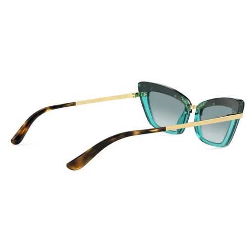 Dolce & Gabbana Eyewear Dolce & Gabbana - Half Print Sunglasses - Havana Turquoise - Dolce & Gabbana Eyewear - Avvenice^ Sunglasses & Eyewear