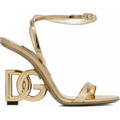Dolce & Gabbana Dolce & Gabbana - Keira Sandals Gold - Dolce & Gabbana Exclusive Luxury Collection - Avvenice^ Shoes