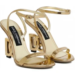 Dolce & Gabbana Dolce & Gabbana - Keira Sandals Gold - Dolce & Gabbana Exclusive Luxury Collection - Avvenice^ Shoes