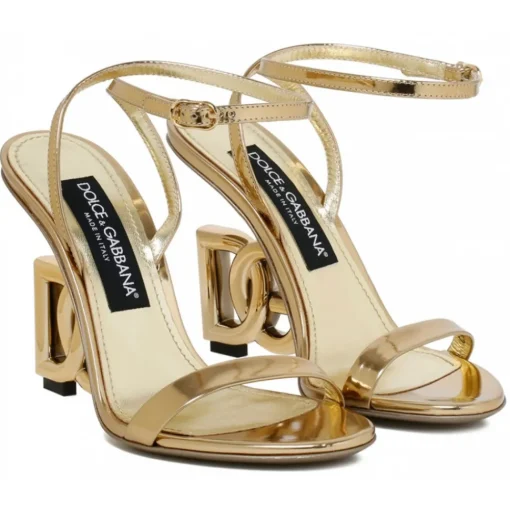 Dolce & Gabbana Dolce & Gabbana - Keira Sandals Gold - Dolce & Gabbana Exclusive Luxury Collection - Avvenice^ Shoes
