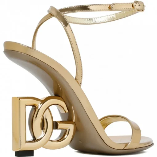 Dolce & Gabbana Dolce & Gabbana - Keira Sandals Gold - Dolce & Gabbana Exclusive Luxury Collection - Avvenice^ Shoes