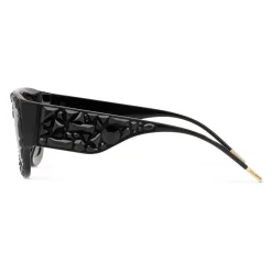 Dolce & Gabbana Eyewear Dolce & Gabbana - King Domenico Sunglasses - Black with Black Crystals - Dolce & Gabbana Eyewear - Avvenice