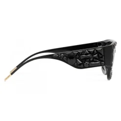 Dolce & Gabbana Eyewear Dolce & Gabbana - King Domenico Sunglasses - Black with Black Crystals - Dolce & Gabbana Eyewear - Avvenice