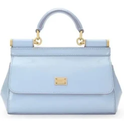 Dolce & Gabbana Dolce & Gabbana - Light Blue Hand Bag - Dolce & Gabbana Exclusive Luxury Collection - Avvenice