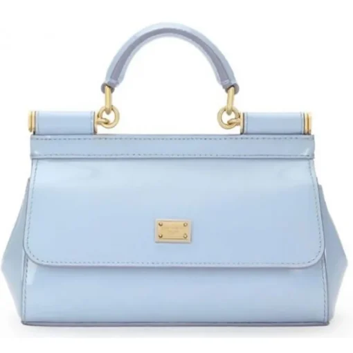 Dolce & Gabbana Dolce & Gabbana - Light Blue Hand Bag - Dolce & Gabbana Exclusive Luxury Collection - Avvenice