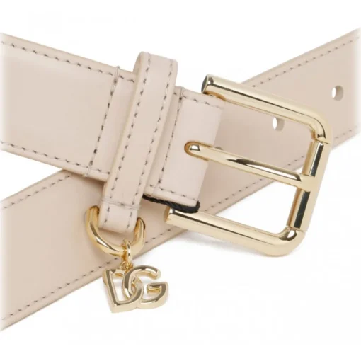 Dolce & Gabbana Dolce & Gabbana - Light Pink DG Logo Belt - Dolce & Gabbana Exclusive Luxury Collection - Avvenice^ Belts