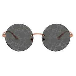 Dolce & Gabbana Eyewear Dolce & Gabbana - Logo Plaque Sunglasses - Pink Gold - Dolce & Gabbana Eyewear - Avvenice