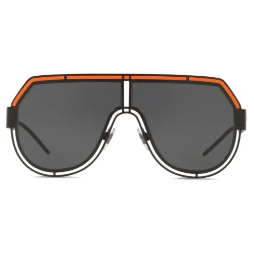 Dolce & Gabbana Eyewear Dolce & Gabbana - Mask Sunglasses DG Logo - Black Orange - Dolce & Gabbana Eyewear - Avvenice