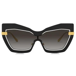 Dolce & Gabbana Eyewear Dolce & Gabbana - Mask Sunglasses Plaque Logo - Black - Dolce & Gabbana Eyewear - Avvenice