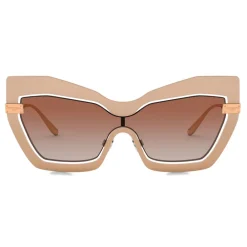 Dolce & Gabbana Eyewear Dolce & Gabbana - Mask Sunglasses Plaque Logo - Matt Pink - Dolce & Gabbana Eyewear - Avvenice^ Sunglasses & Eyewear