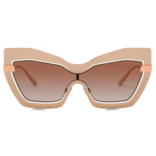 Dolce & Gabbana Eyewear Dolce & Gabbana - Mask Sunglasses Plaque Logo - Matt Pink - Dolce & Gabbana Eyewear - Avvenice^ Sunglasses & Eyewear