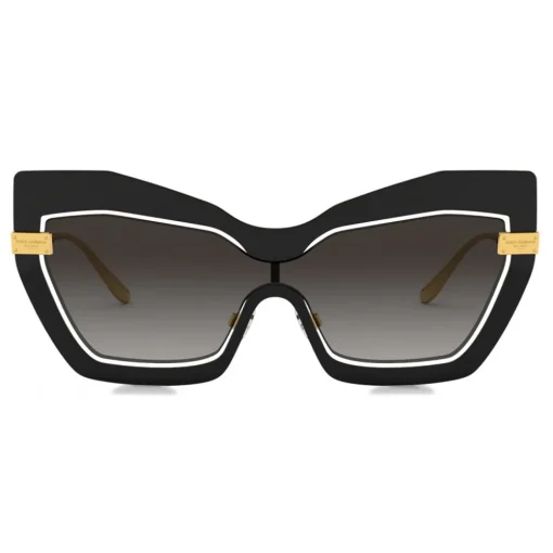 Dolce & Gabbana Eyewear Dolce & Gabbana - Mask Sunglasses Plaque Logo - Black - Dolce & Gabbana Eyewear - Avvenice