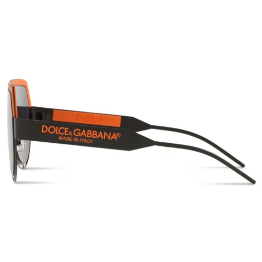 Dolce & Gabbana Eyewear Dolce & Gabbana - Mask Sunglasses DG Logo - Black Orange - Dolce & Gabbana Eyewear - Avvenice