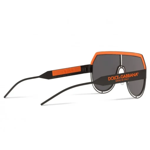 Dolce & Gabbana Eyewear Dolce & Gabbana - Mask Sunglasses DG Logo - Black Orange - Dolce & Gabbana Eyewear - Avvenice