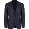 Dolce & Gabbana Dolce & Gabbana - Navy Blue Pinstripe Jacket - Dolce & Gabbana Exclusive Luxury Collection - Avvenice^ Jackets