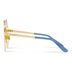 Dolce & Gabbana Eyewear Dolce & Gabbana - Oval Metal Sunglasses with Crystals - Shiny Gold Multicolored - Dolce & Gabbana Eyewear - Avvenice^ Sunglasses & Eyewear