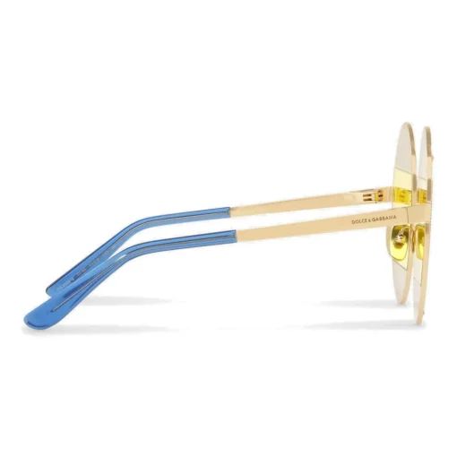 Dolce & Gabbana Eyewear Dolce & Gabbana - Oval Metal Sunglasses with Crystals - Shiny Gold Multicolored - Dolce & Gabbana Eyewear - Avvenice^ Sunglasses & Eyewear