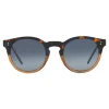 Dolce & Gabbana Eyewear Dolce & Gabbana - Panthos Sunglasses with Keyhole Bridge - Blue Havana and Brown - Dolce & Gabbana Eyewear - Avvenice^ Sunglasses & Eyewear