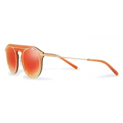 Dolce & Gabbana Eyewear Dolce & Gabbana - Panthos Sunglasses in Acetate and Metal - Red Mirror - Dolce & Gabbana Eyewear - Avvenice