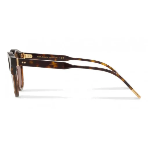 Dolce & Gabbana Eyewear Dolce & Gabbana - Panthos Sunglasses with Keyhole Bridge - Havana Transparent Brown - Dolce & Gabbana Eyewear - Avvenice