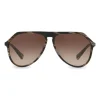Dolce & Gabbana Eyewear Dolce & Gabbana - Pilot Acetate Sunglasses with Key Bridge - Brown Horn Effect - Dolce & Gabbana Eyewear - Avvenice^ Sunglasses & Eyewear