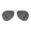 Dolce & Gabbana Eyewear Dolce & Gabbana - Pilot Sunglasses in Shiny Metal - Black Matt - Dolce & Gabbana Eyewear - Avvenice^ Sunglasses & Eyewear
