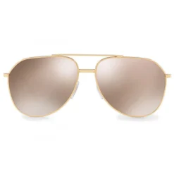 Dolce & Gabbana Eyewear Dolce & Gabbana - Pilot Sunglasses in Gold Plated Metal - Plated Gold - Dolce & Gabbana Eyewear - Avvenice^ Sunglasses & Eyewear