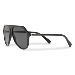 Dolce & Gabbana Eyewear Dolce & Gabbana - Pilot Acetate Sunglasses with Key Bridge - Black - Dolce & Gabbana Eyewear - Avvenice