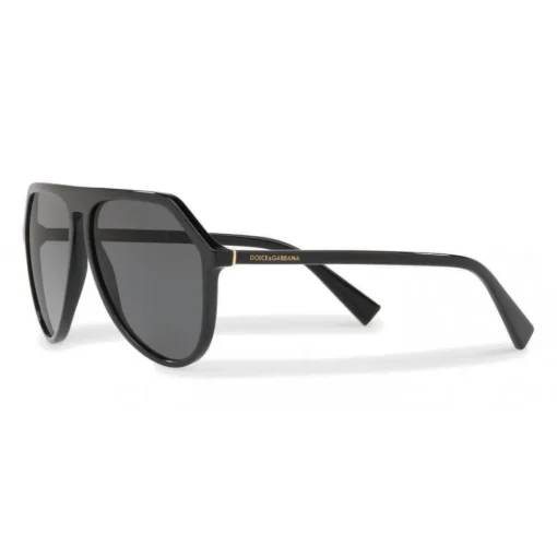 Dolce & Gabbana Eyewear Dolce & Gabbana - Pilot Acetate Sunglasses with Key Bridge - Black - Dolce & Gabbana Eyewear - Avvenice