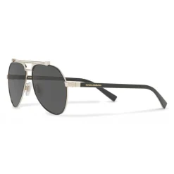 Dolce & Gabbana Eyewear Dolce & Gabbana - Pilot Sunglasses in Shiny Metal - Black Matt - Dolce & Gabbana Eyewear - Avvenice^ Sunglasses & Eyewear