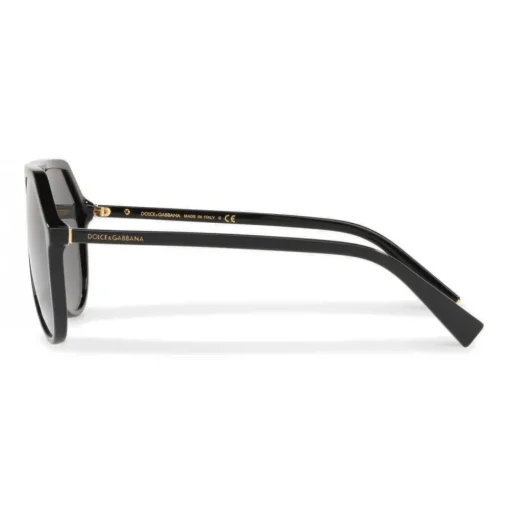 Dolce & Gabbana Eyewear Dolce & Gabbana - Pilot Acetate Sunglasses with Key Bridge - Black - Dolce & Gabbana Eyewear - Avvenice